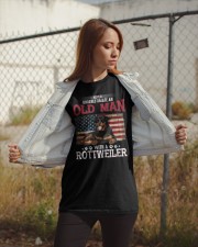 An Old Man With A Rottweiler Classic T-Shirt apparel-classic-tshirt-lifestyle-07