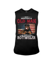 An Old Man With A Rottweiler Sleeveless Tee tile