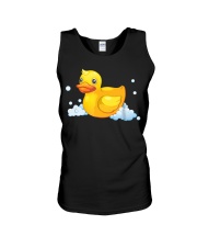 Cute Yellow Rubber Ducky Unisex Tank tile