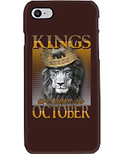 Kings are born in October Phone Case tile