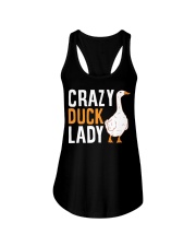 Crazy Duck Lady Ladies Flowy Tank tile