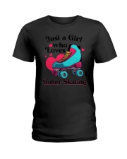 Funny Roller Skating Ladies T-Shirt tile