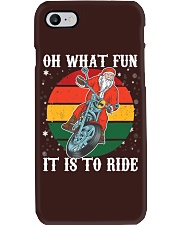 Oh what Fun it is to Ride, Funny Christmas Motorcycle Biker Phone Case tile