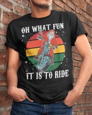 Oh what Fun it is to Ride, Funny Christmas Motorcycle Biker Classic T-Shirt apparel-classic-tshirt-lifestyle-26