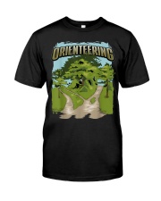 Orienteering Navigating Nature Terrain Paths Classic T-Shirt front