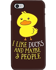 I Like Ducks And Maybe 3 People Funny Phone Case tile