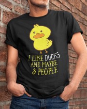 I Like Ducks And Maybe 3 People Funny Classic T-Shirt apparel-classic-tshirt-lifestyle-26