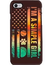 I'm A Simple Girl Softball Tacos Dog Phone Case tile