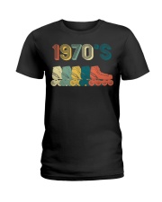 Roller Skate 70s Retro Ladies T-Shirt tile