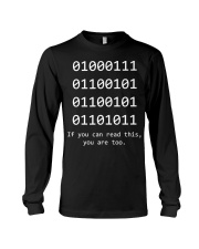9 Computer Binary Code Long Sleeve Tee tile
