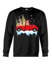 Golden Retriever Riding Christmas Crewneck Sweatshirt tile
