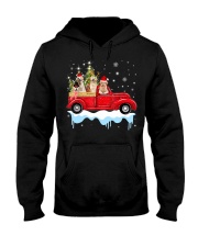 Golden Retriever Riding Christmas Hooded Sweatshirt tile