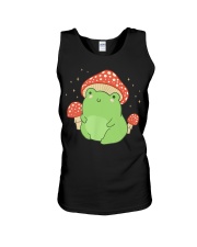 Cute Frog Mushroom Hat - Cottagecore Aesthetic Unisex Tank tile