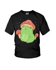 Cute Frog Mushroom Hat - Cottagecore Aesthetic Youth T-Shirt tile