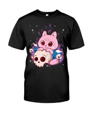 Cute Anime Kawaii Cat Aesthetic Classic T-Shirt front
