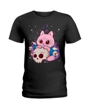 Cute Anime Kawaii Cat Aesthetic Ladies T-Shirt tile