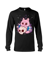 Cute Anime Kawaii Cat Aesthetic Long Sleeve Tee tile