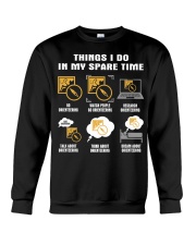 6 Things I Do In My Spare Time - Orienteering Premium Crewneck Sweatshirt tile