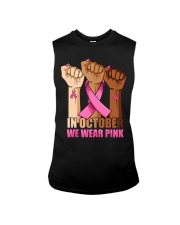 Hand In october we wear pink Sleeveless Tee tile