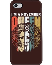 November Birthday Shirts for Women - A Queen Was Born in Nov Phone Case tile