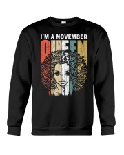 November Birthday Shirts for Women - A Queen Was Born in Nov Crewneck Sweatshirt tile