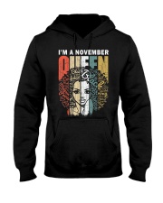November Birthday Shirts for Women - A Queen Was Born in Nov Hooded Sweatshirt tile
