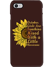 Sunflower Born In October Phone Case tile