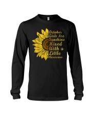 Sunflower Born In October Long Sleeve Tee tile