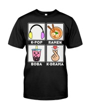 K-Pop Ramen Boba K-Drama Classic T-Shirt front