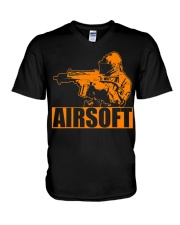 Cute Airsoft Combat Paintball V-Neck T-Shirt tile