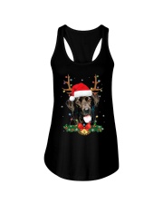 Black Labrador Christmas Ladies Flowy Tank tile