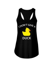 I Don't Give A Duck Funny Ladies Flowy Tank tile