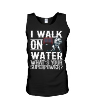 I Walk on Water Ice Hockey Unisex Tank tile