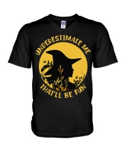 Underestimate Me That'll Be Fun V-Neck T-Shirt tile