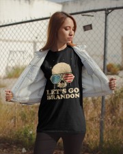Let's Go Brandon Skull American Flag Classic T-Shirt apparel-classic-tshirt-lifestyle-07