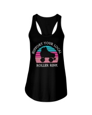 Support Your Local Roller Rink Ladies Flowy Tank tile