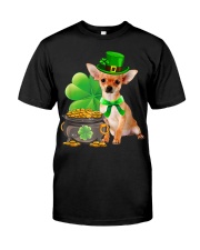 Chihuahua Dog Shamrock Classic T-Shirt front