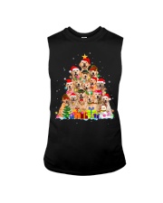 Christmas Pajama Golden Retriever Sleeveless Tee tile