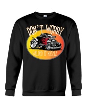 Hot Rod Coupe Welder Humor Crewneck Sweatshirt tile