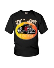 Hot Rod Coupe Welder Humor Youth T-Shirt tile
