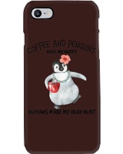 Penguin And Coffee Make Me Happy Phone Case tile