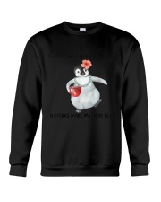Penguin And Coffee Make Me Happy Crewneck Sweatshirt tile