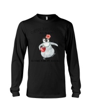 Penguin And Coffee Make Me Happy Long Sleeve Tee tile