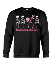 Dabbing Skeleton Pink Ribbon Crewneck Sweatshirt tile