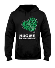 St Patricks Day Hug Me I'm Vaccinated Hooded Sweatshirt tile