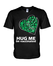 St Patricks Day Hug Me I'm Vaccinated V-Neck T-Shirt tile