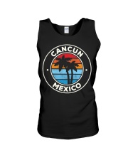 Cancun Mexico Vintage Graphic Retro 70s Unisex Tank tile