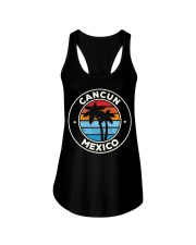 Cancun Mexico Vintage Graphic Retro 70s Ladies Flowy Tank tile