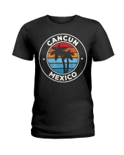 Cancun Mexico Vintage Graphic Retro 70s Ladies T-Shirt tile