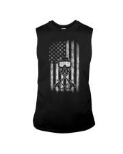 American Flag Mask and Crossed Guns Sleeveless Tee tile